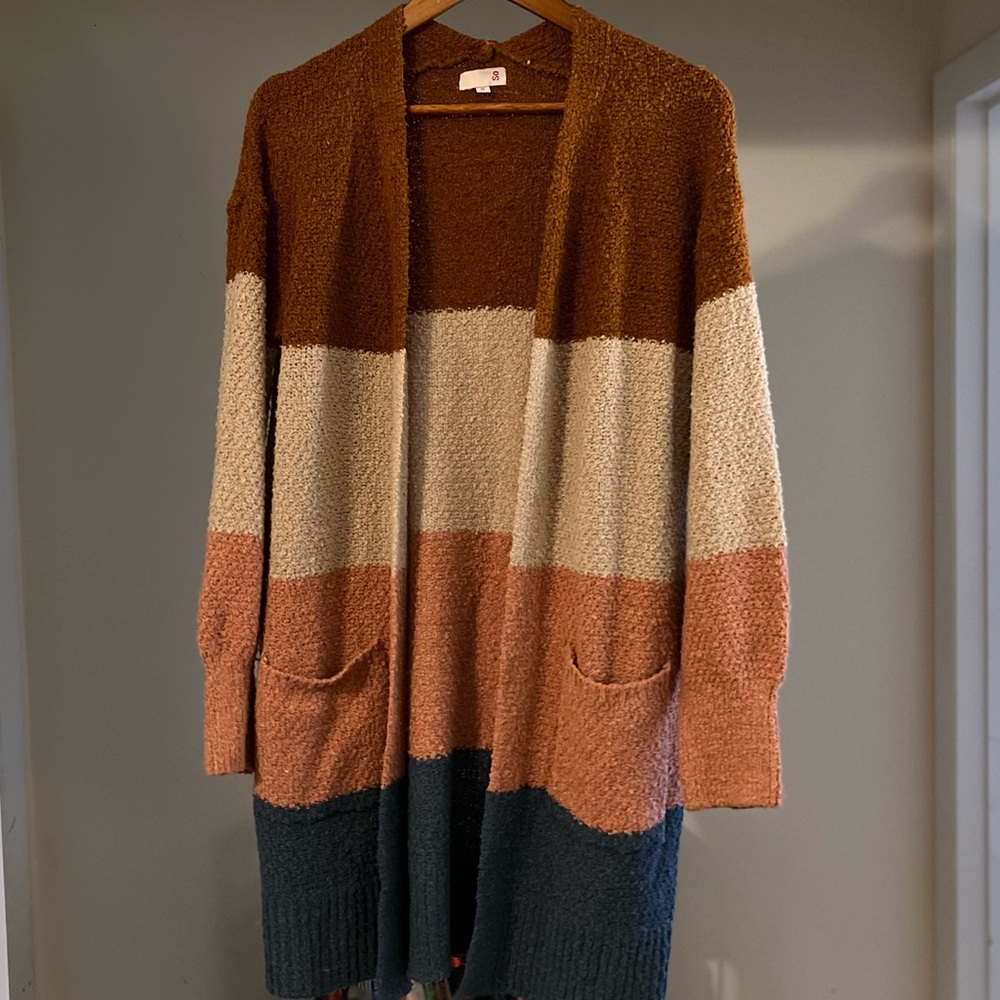Cozy Color Block Sweater - Picture 2 of 3